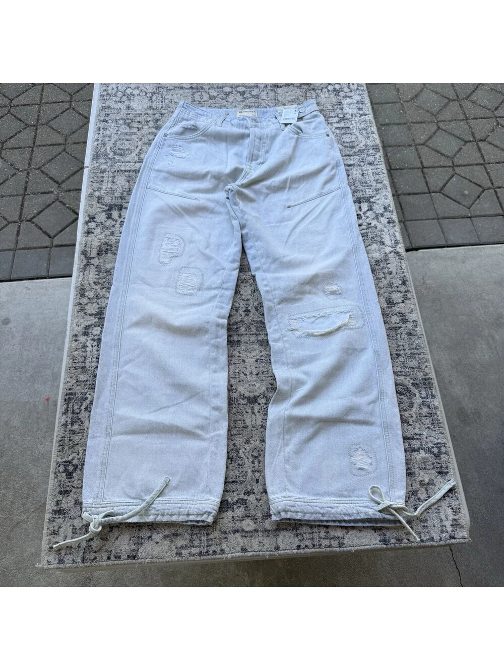 NEW FREE PEOPLE We The Free Don't Wait Up Boyfriend Jeans Women's Size 29